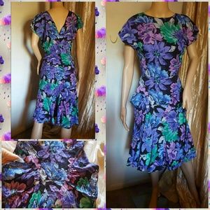 1940s style floral dress